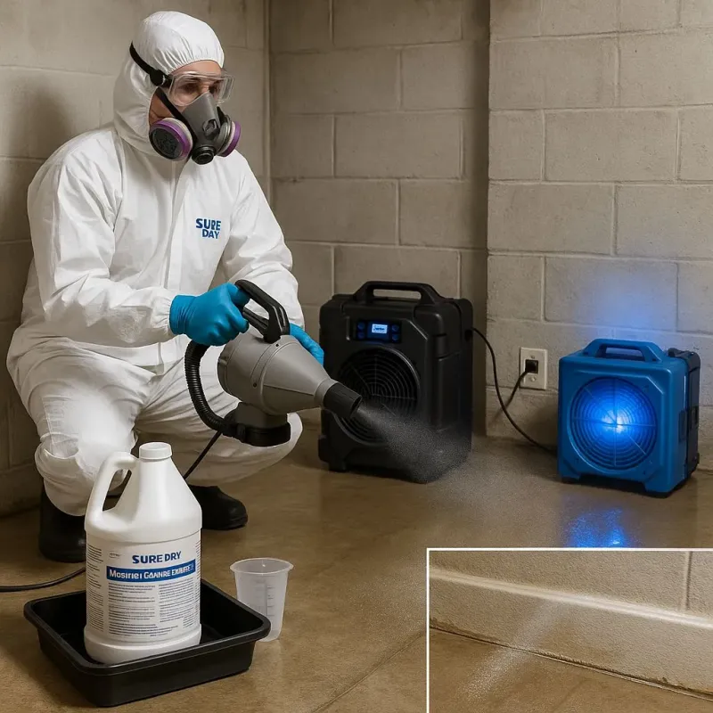 Sanitization and Odor Removal process in Marin City, CA